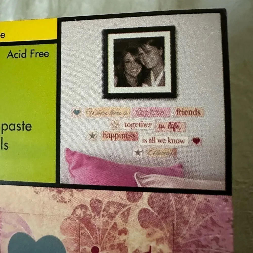 Heartfelt Pink Wall Stickers Set Bridal Love Sentiments Letters
